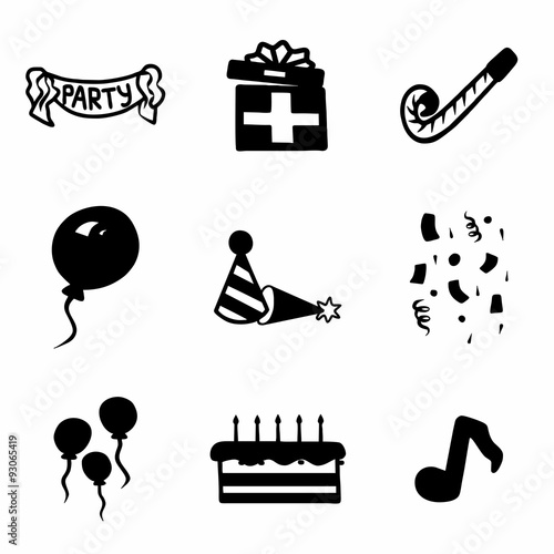 Vector Party icon set