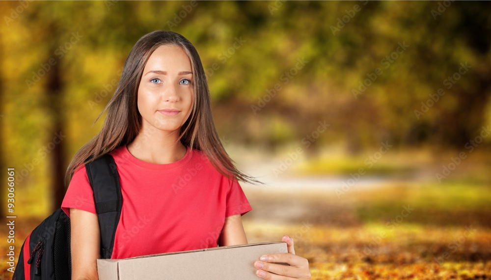 Naklejka premium Teenage Girl.