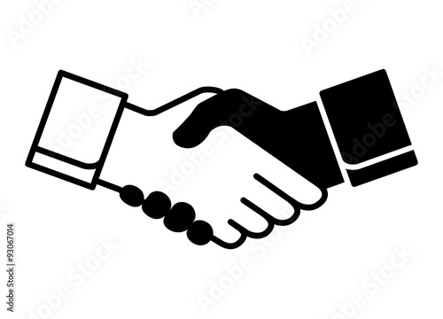 Handshake Icon. Vector Illustration.