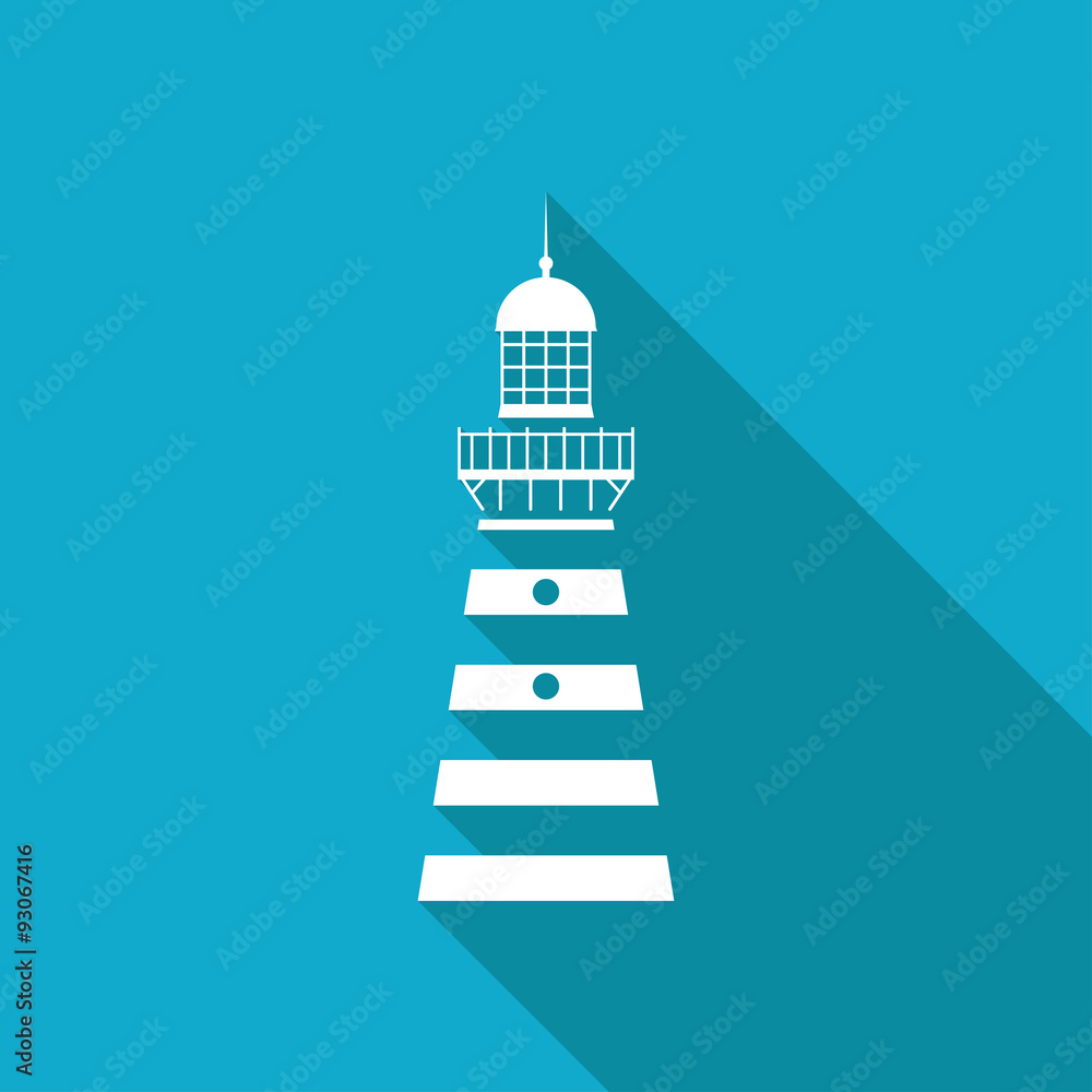 Naklejka premium Vector lighthouse icon 