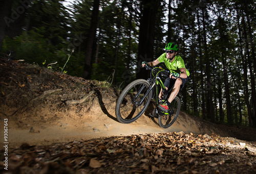 Rider in action at Mountain Bike