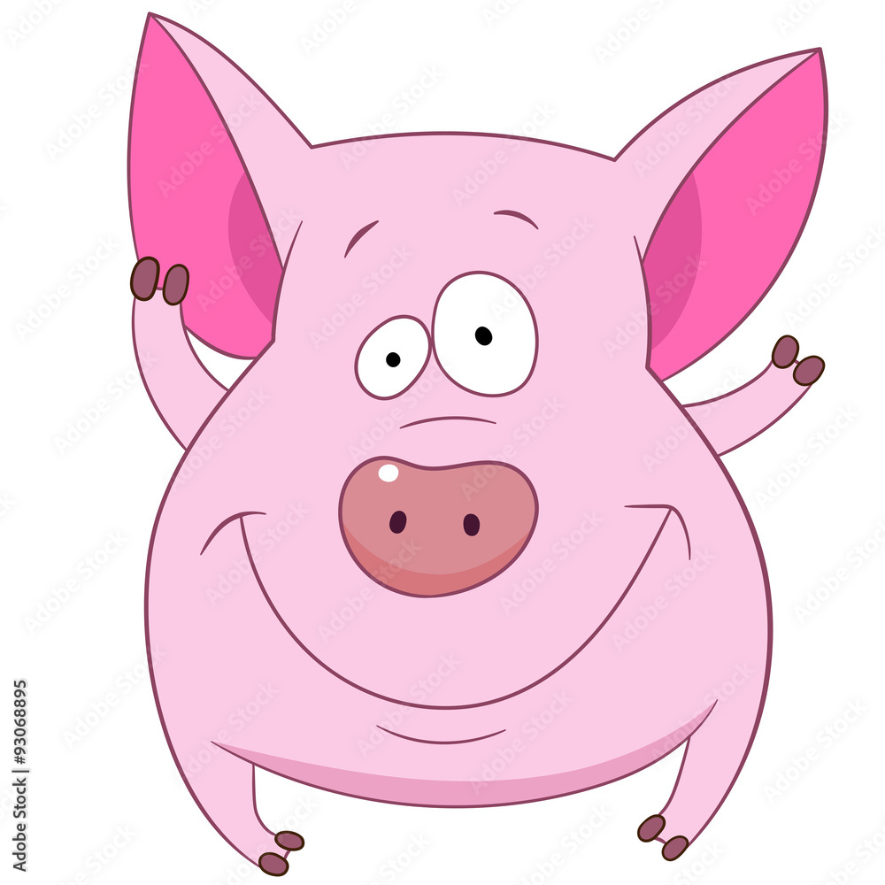 Fototapeta premium cute pig