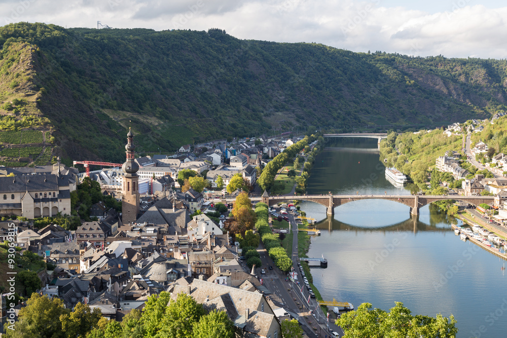 Fototapeta premium Mosel River Valley on a summer day. Cochem. Germany.