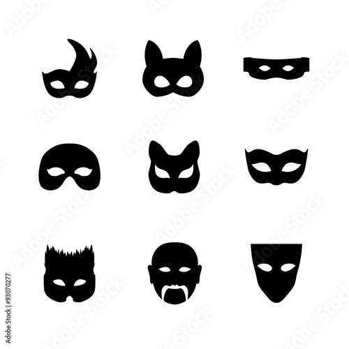 Festive carnival icons. 