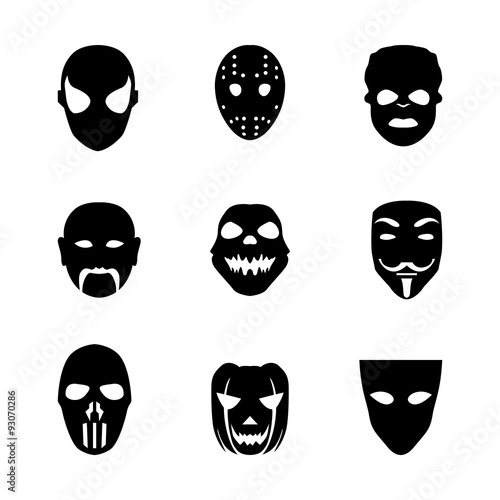Festive carnival icons. 