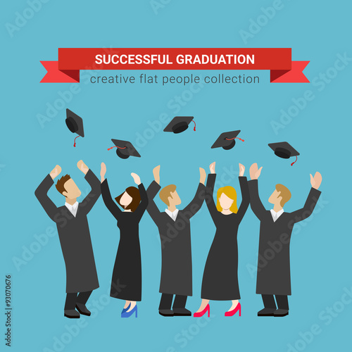 Flat vector education: students, teacher, graduate, university