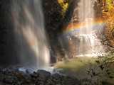 Thailand waterfall in Sukhothai (Tad Dao) with rainbows