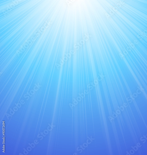 Abstract Blue Sky Background Sun