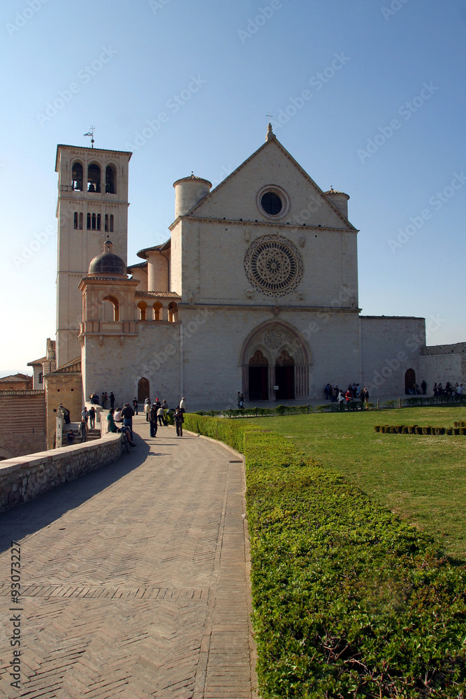 Italia,Umbria,Assisi, Basilica di San Francesco.