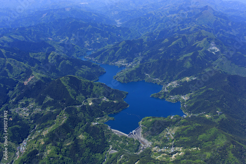 Wallpaper Mural 下久保ダム全景／空撮 Torontodigital.ca