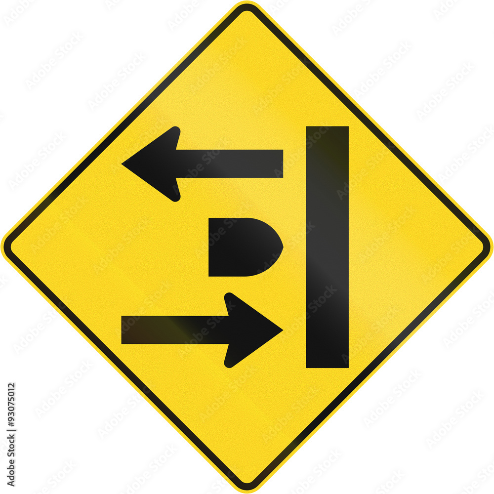 Divided Highway Intersection in Canada Divided Highway Intersection in Canada
