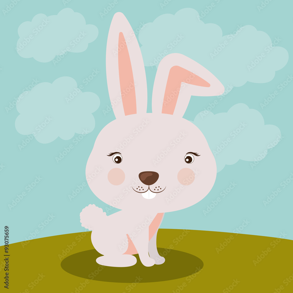 Fototapeta premium Cute animal design 