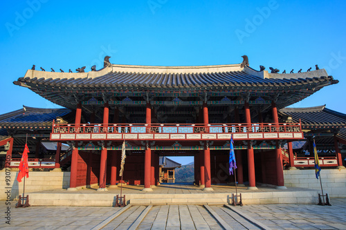 Korean of style castle architecture.