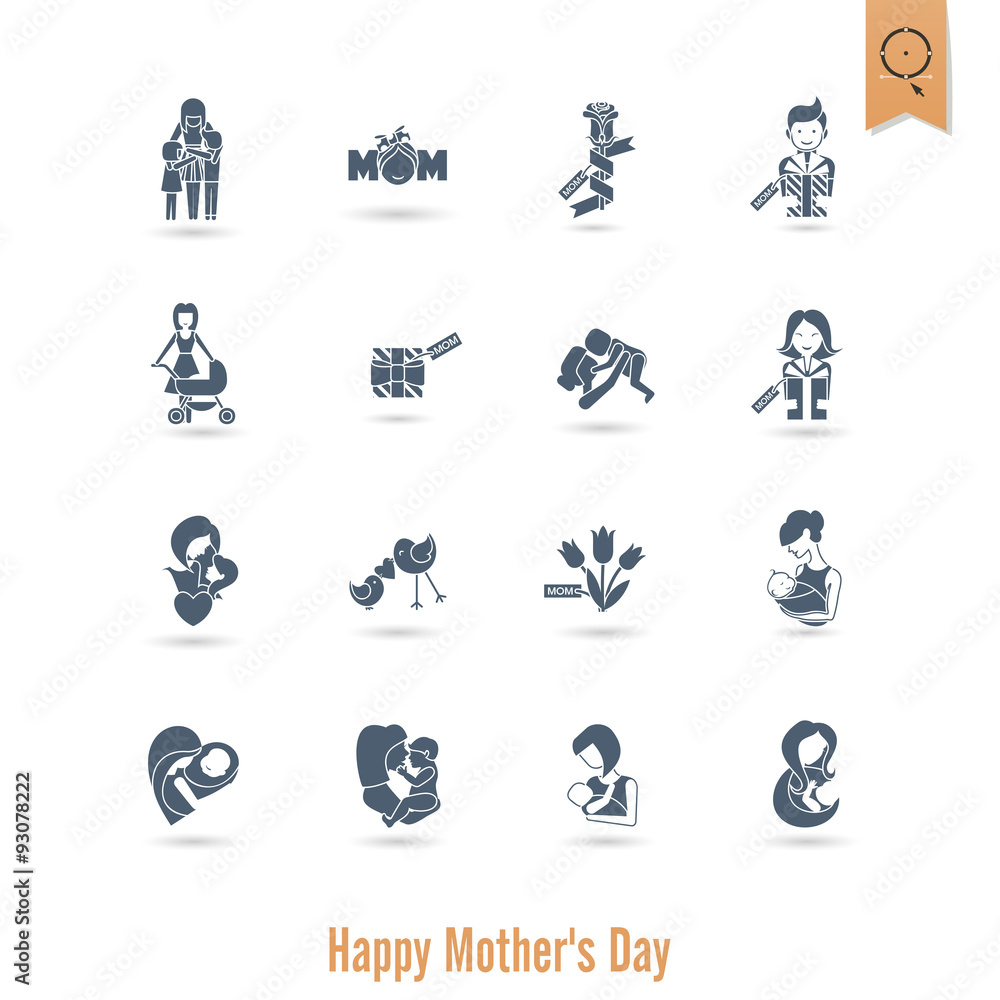Happy Mothers Day Icons Happy Mothers Day Icons