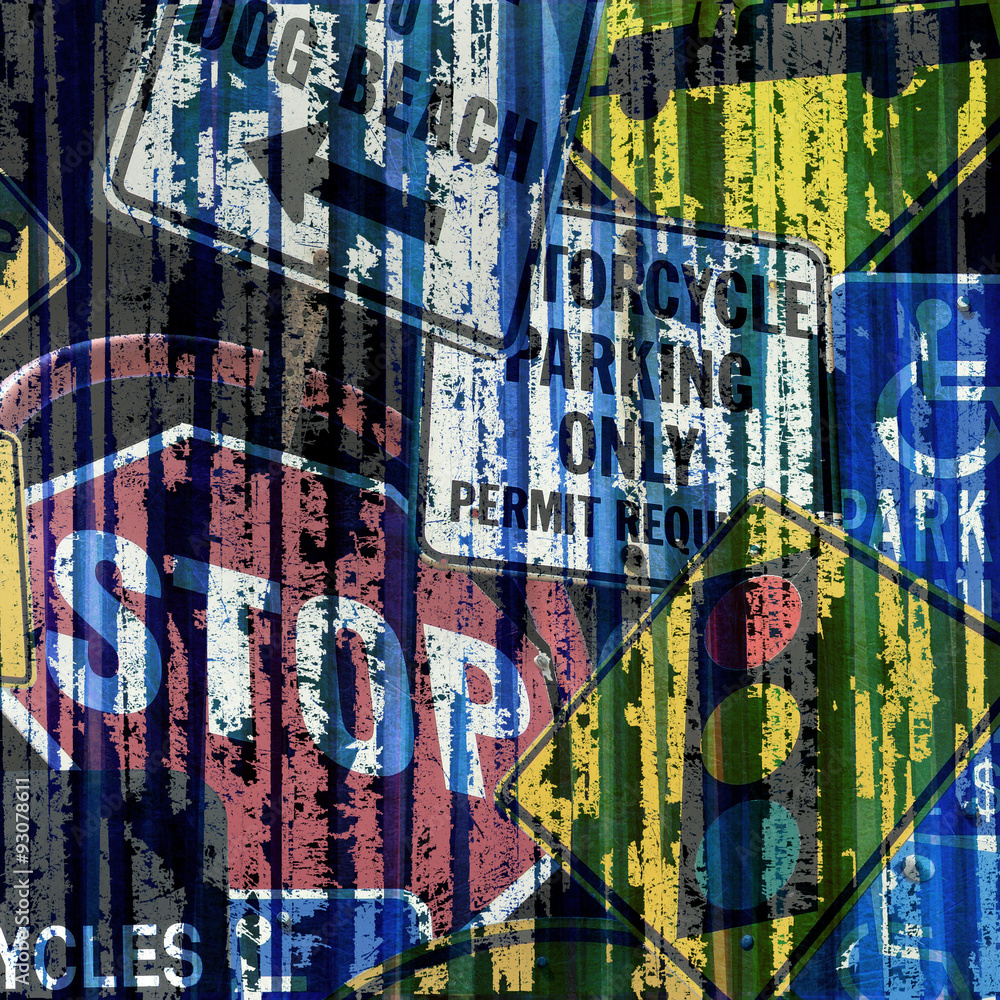 Fototapeta premium abstract design with signs