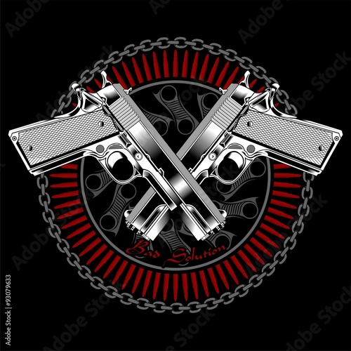 Cross guns, bullets