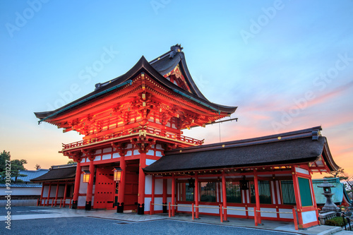 Fushimi Inari Taisha Shrine in Kyoto  Japan