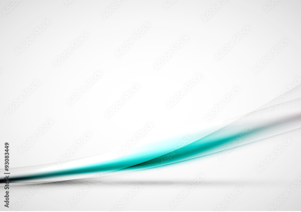 Obraz premium Blurred abstract blue lines in light space