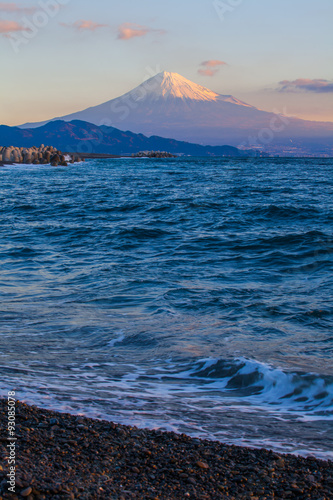 Mountain Fuji and sea at Miho no Matsubara , Shizuoka