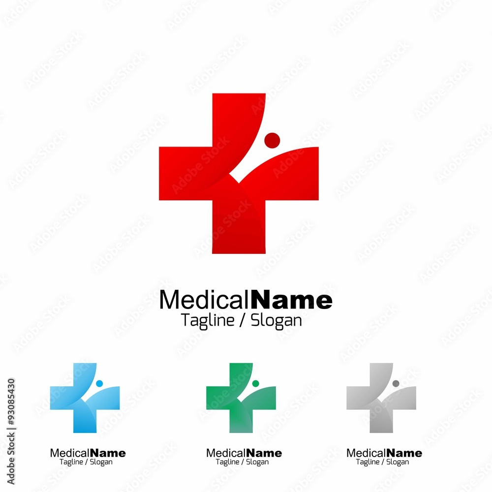 Obraz premium Medical Medicine Medic Hospital logo icon vector 
