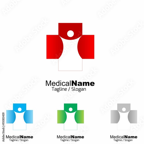 Medical Medicine Medic Hospital logo icon vector 