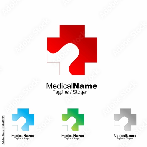 Medical Medicine Medic Hospital logo icon vector 