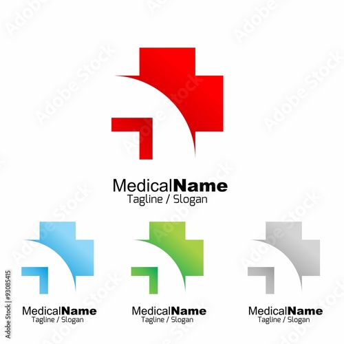 Medical Medicine Medic Hospital logo icon vector 