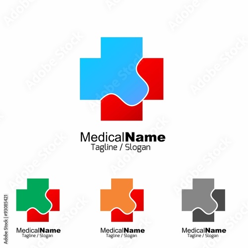 Medical Medicine Medic Hospital logo icon vector 