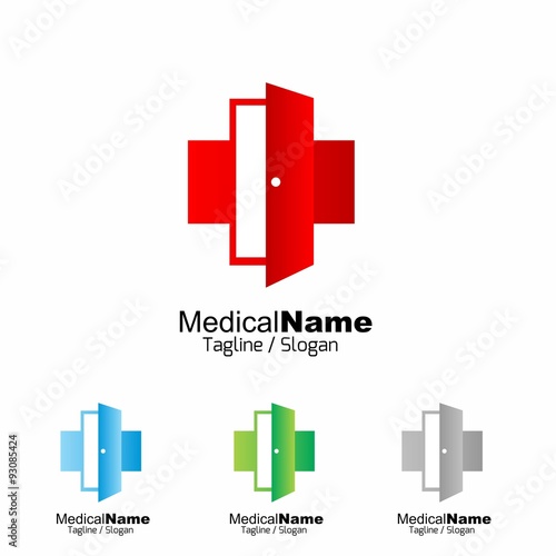 Medical Medicine Medic Hospital logo icon vector 