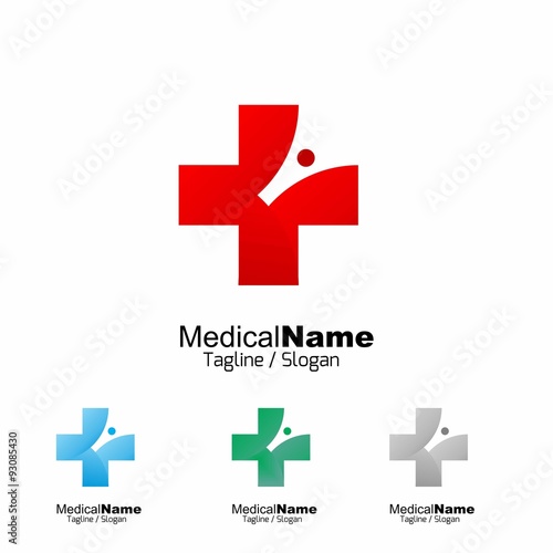 Medical Medicine Medic Hospital logo icon vector 