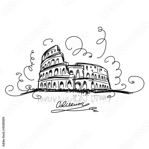 Sketch of Roman Colosseum
