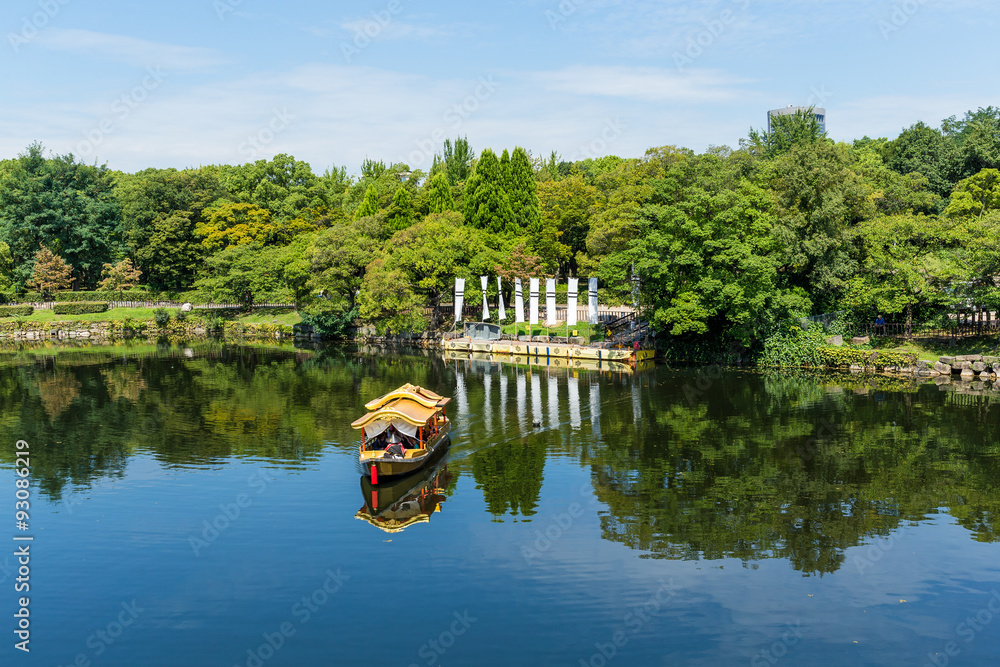 Obraz premium Tourism boat on river