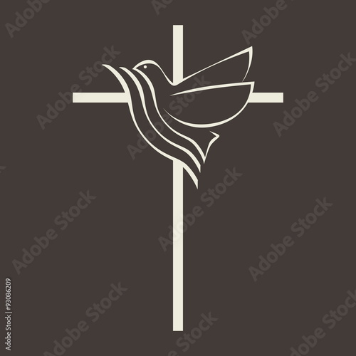 Church logo. Dove and cross