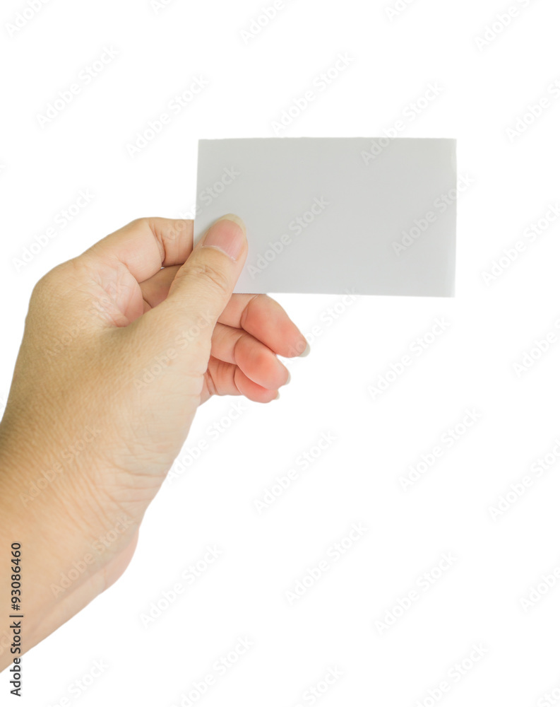 concept photo of hand hold business card, credit card or blank p concept photo of hand hold business card, credit card or blank p