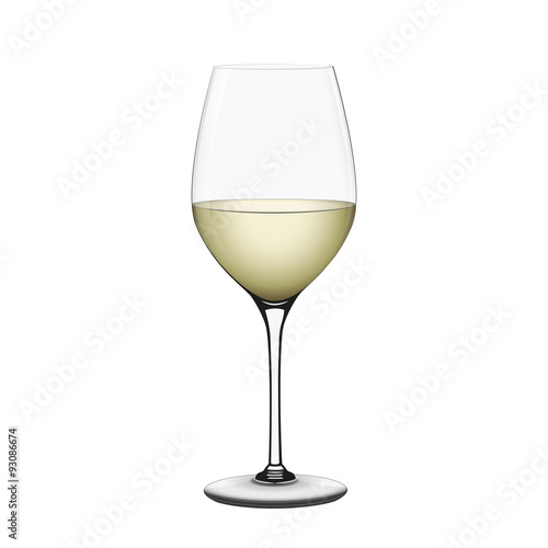 Weißwein im Glas