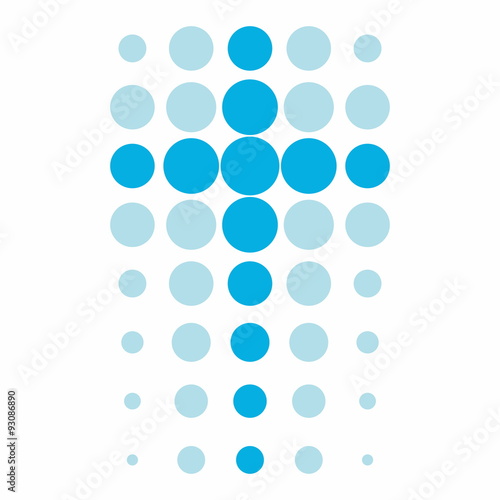 Church logo. Cross in dots