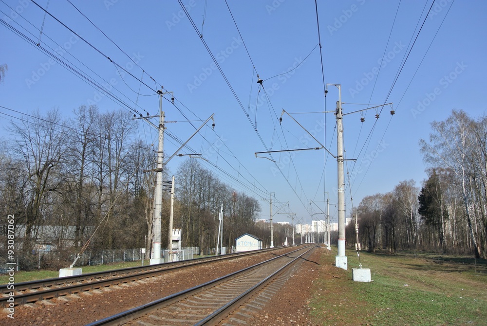 The railway line of the Kiev direction of the Moscow railway
The railway line of the Kiev direction of the Moscow railway
