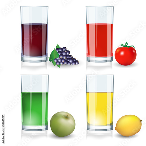 Set of juices
