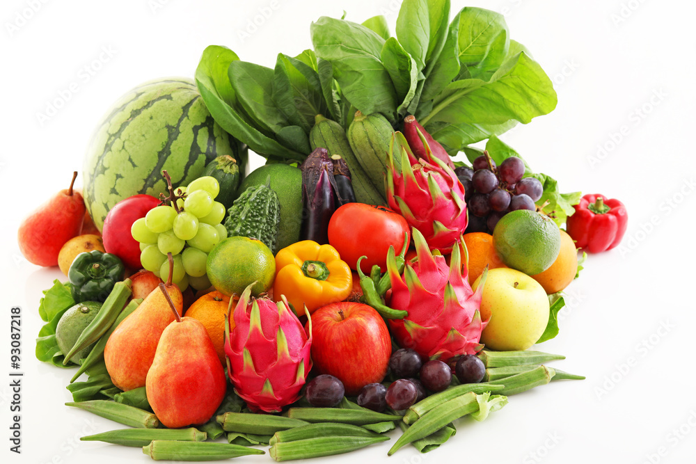 新鮮な野菜と果物