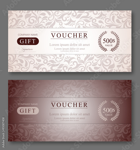 Voucher design template.