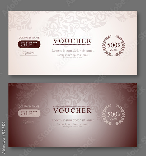 Voucher design template.