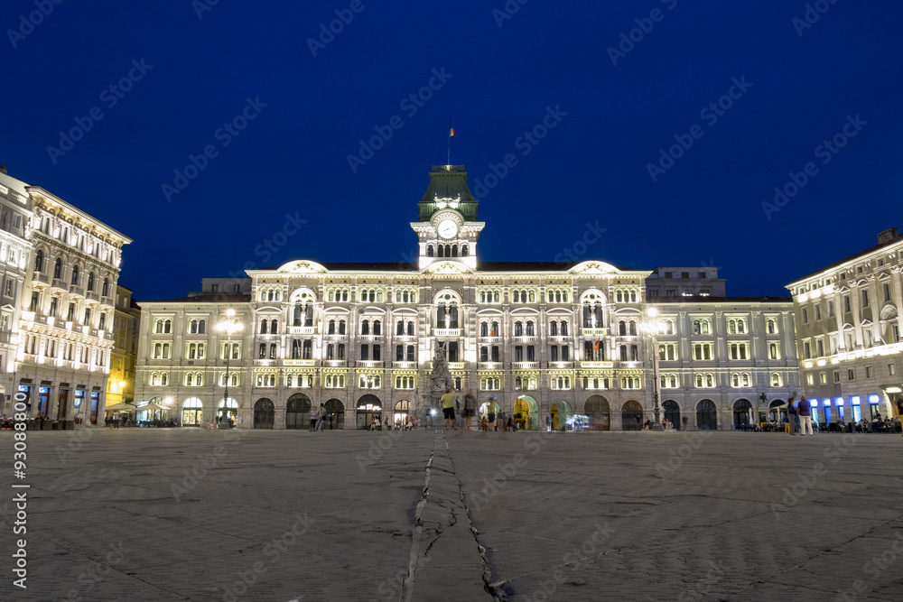 Fototapeta premium City Hall of Trieste, Italy