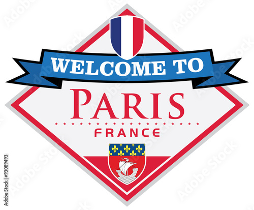 paris france sticker