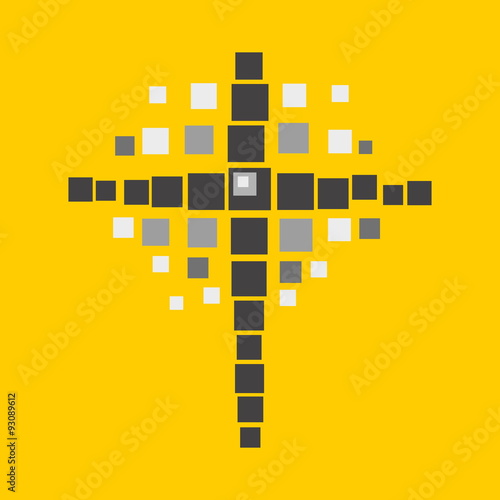 Church logo. Cross of squares