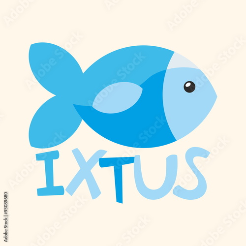 Church logo. Fish, ixtus