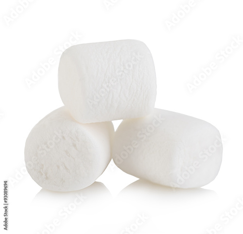 Marshmallow isolated on white background
