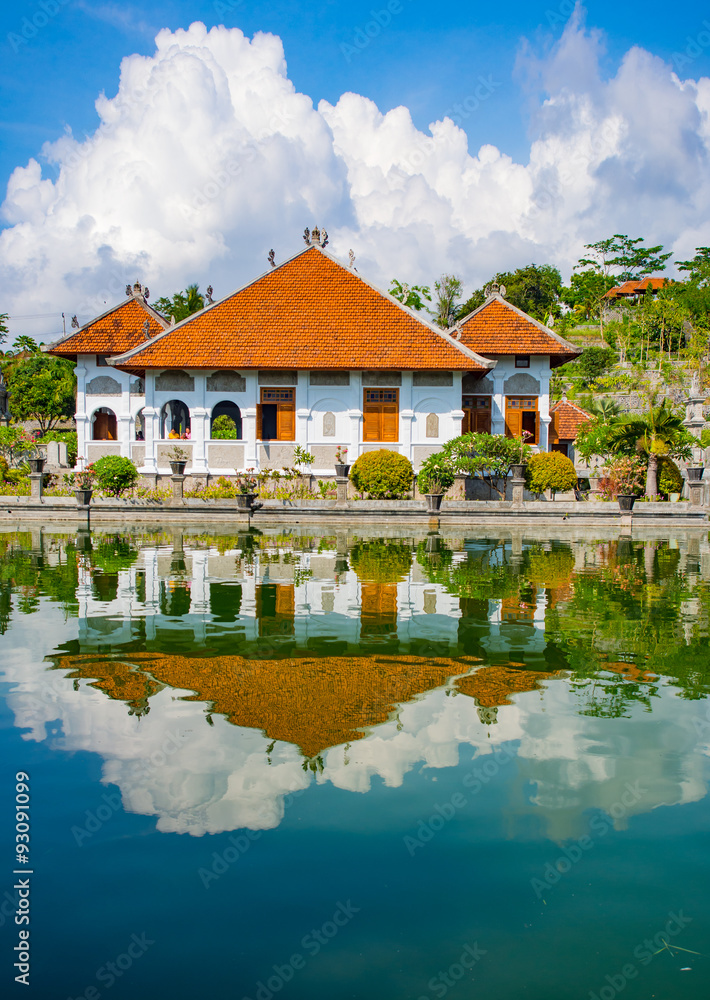 Fototapeta premium Architectural wonders at the Karangasem water temple in Bali