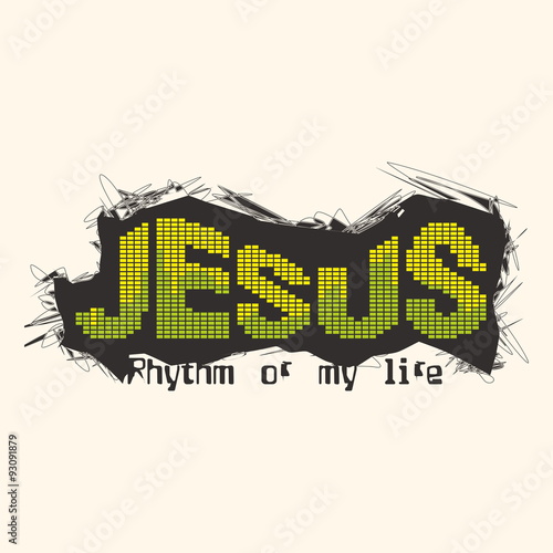 Church logo. Jesus rhythm of my life