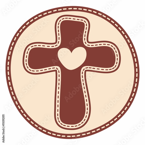 Church logo. Cross badge