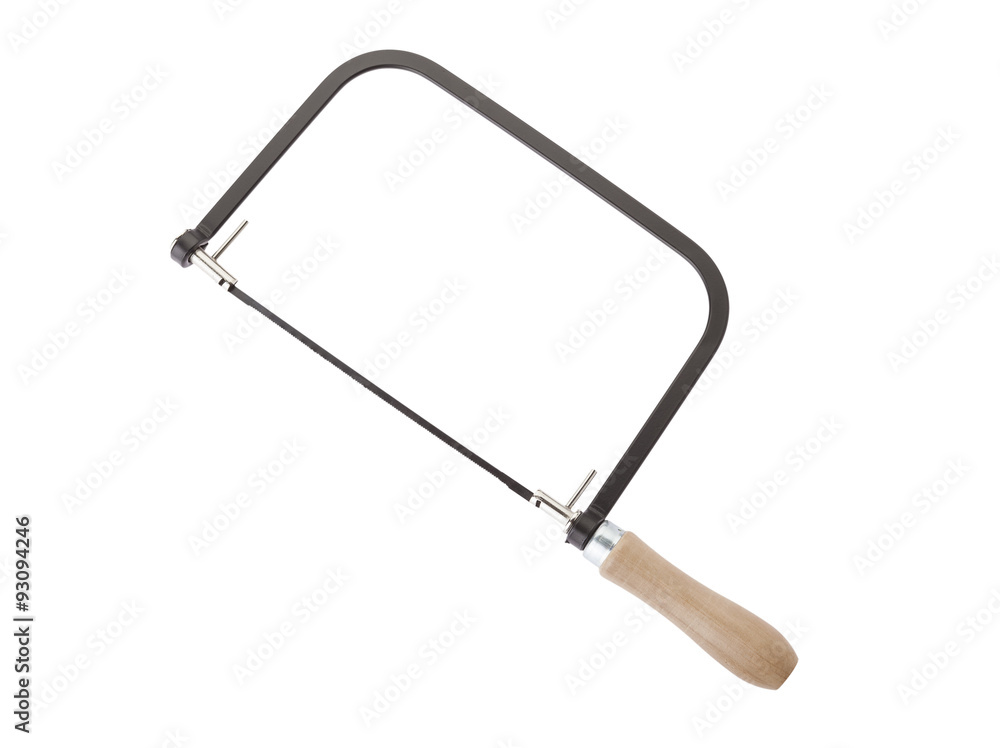 Fret saw on white background Fret saw on white background
